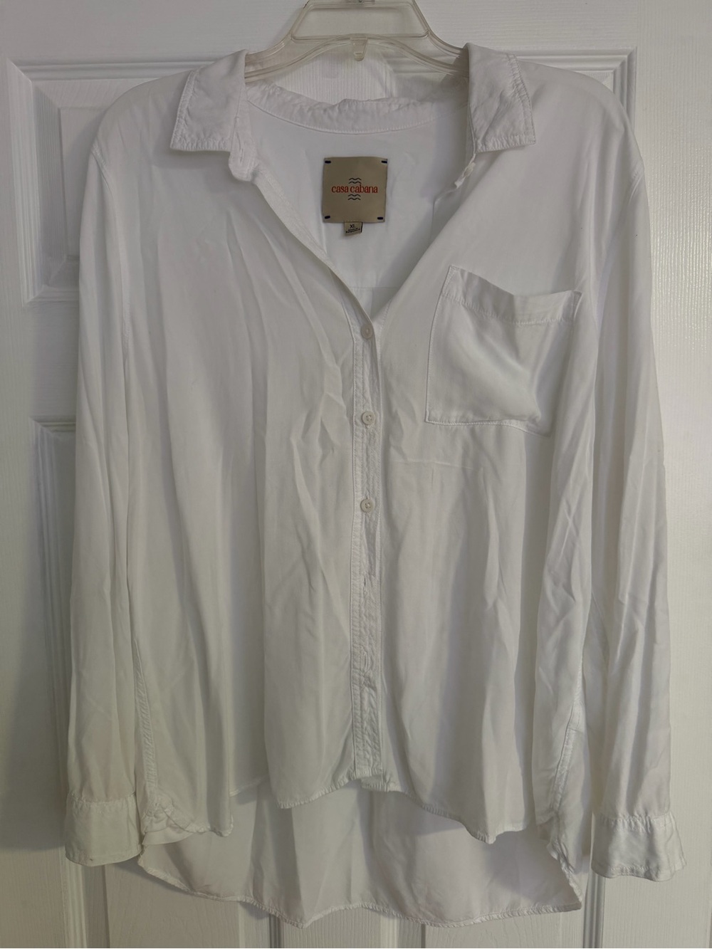 Casablanca White Relaxed Button-Down Shirt
